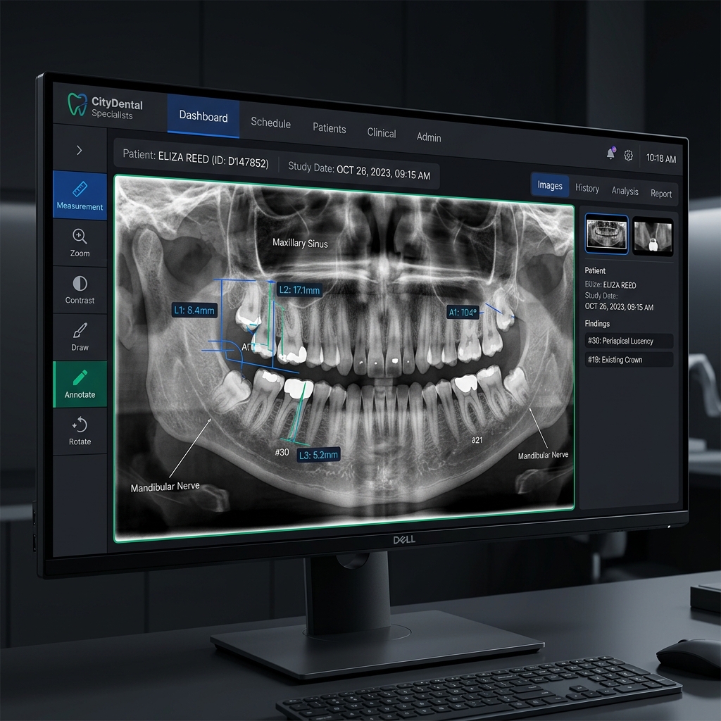 Advanced DICOM Imaging Viewer Interface